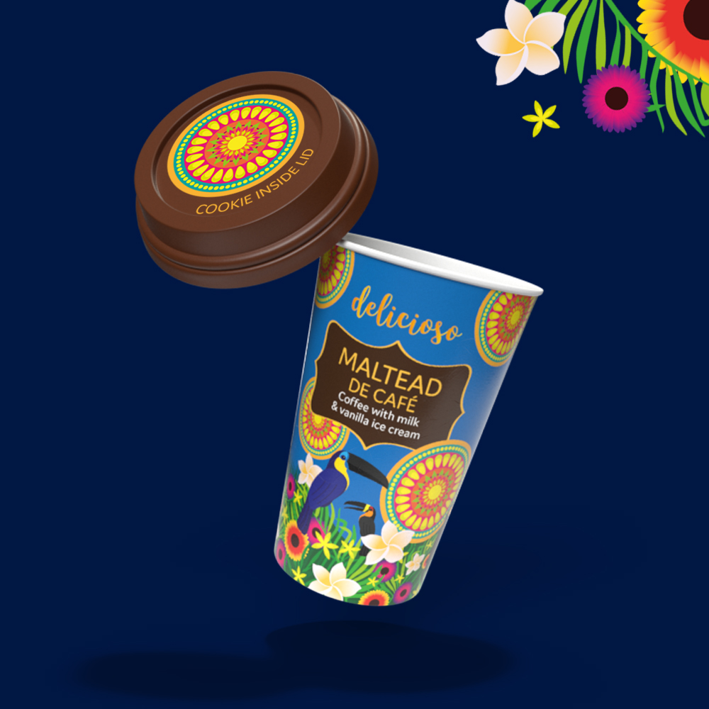 delicioso-blue-cup-lid-coffee-illustration-tropical-plants-birds delicioso
