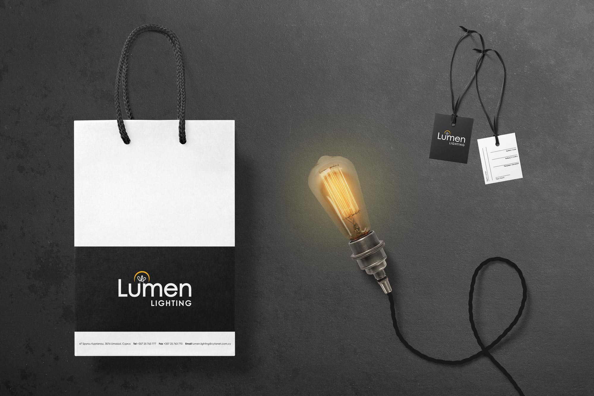 lumen-lighting-shopping-bags-labels-christirodi shopping bags and labels